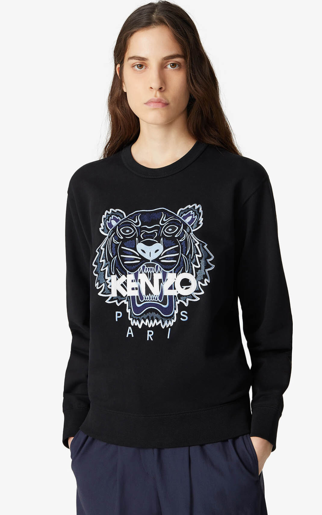 Sweatshirt Kenzo Tiger Feminino - Pretas | 048UWKGLM